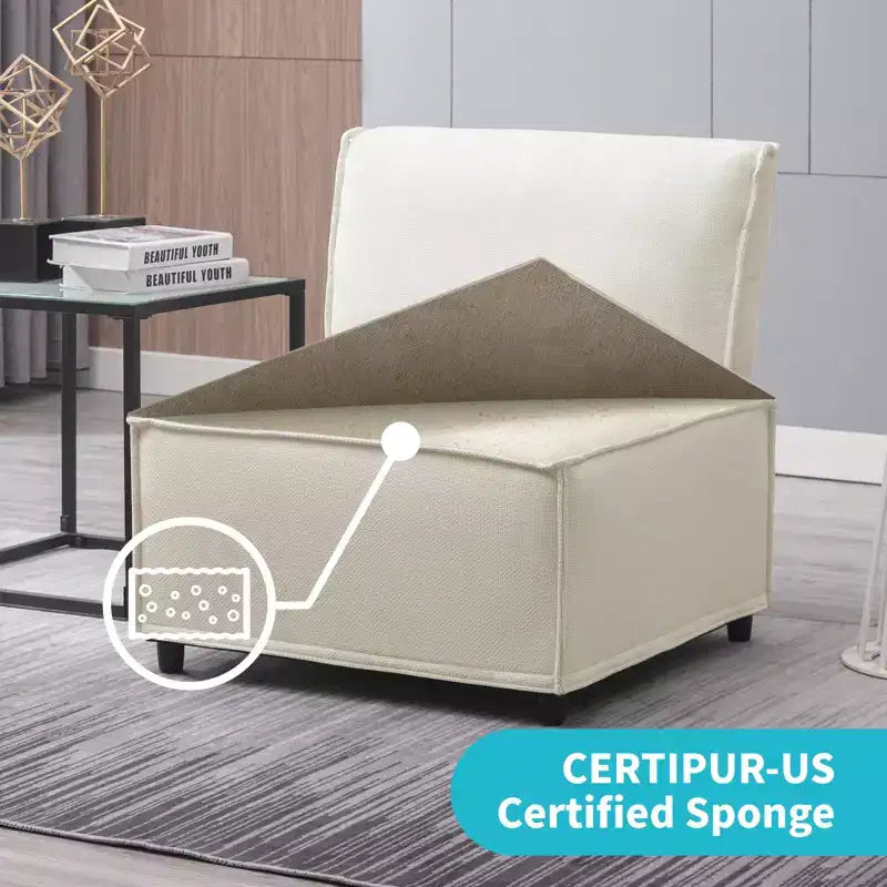 Divano Sezionale Modulare a U/L Beige/Marrone/Grigio Scuro/Grigio Chiaro con Pouf, Divano Letto Convertibile a 4-6 Posti