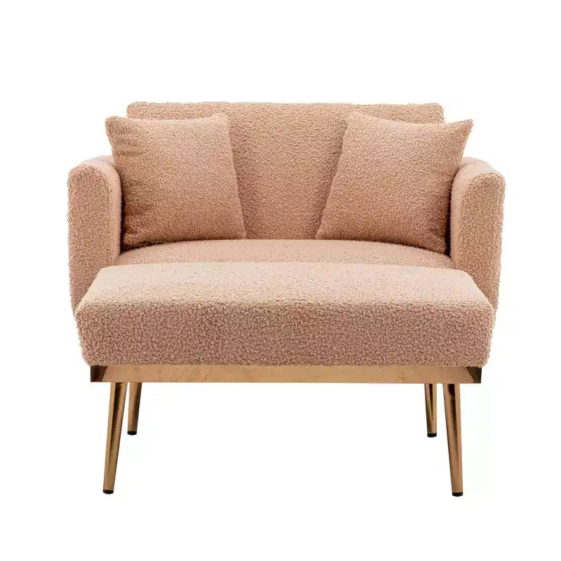 Chaise Longue Rivestita in Lino, Schienale Regolabile, 1 Posto