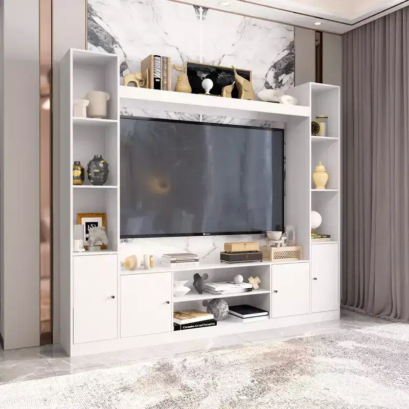 Mobile TV - Nero/Bianco, Stile Moderno, Adatto per TV fino a 56"