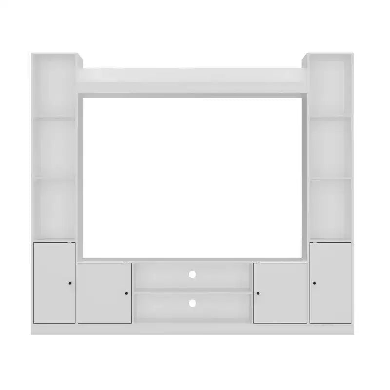 Mobile TV - Nero/Bianco, Stile Moderno, Adatto per TV fino a 56"