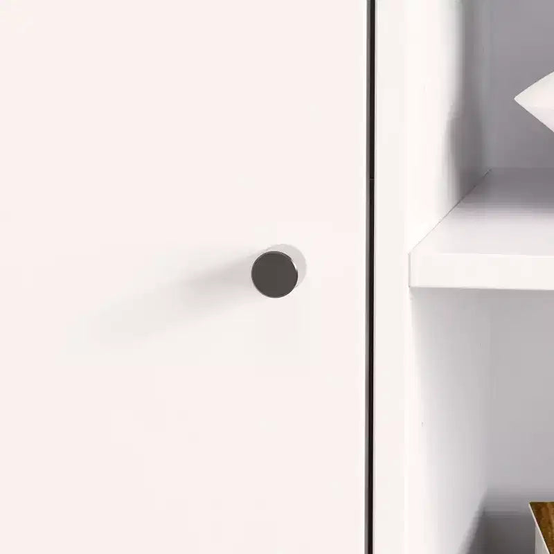 Mobile TV - Nero/Bianco, Stile Moderno, Adatto per TV fino a 56"