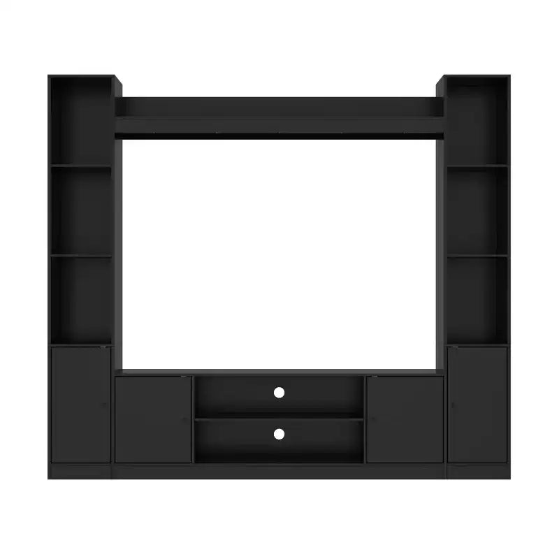 Mobile TV - Nero/Bianco, Stile Moderno, Adatto per TV fino a 56"