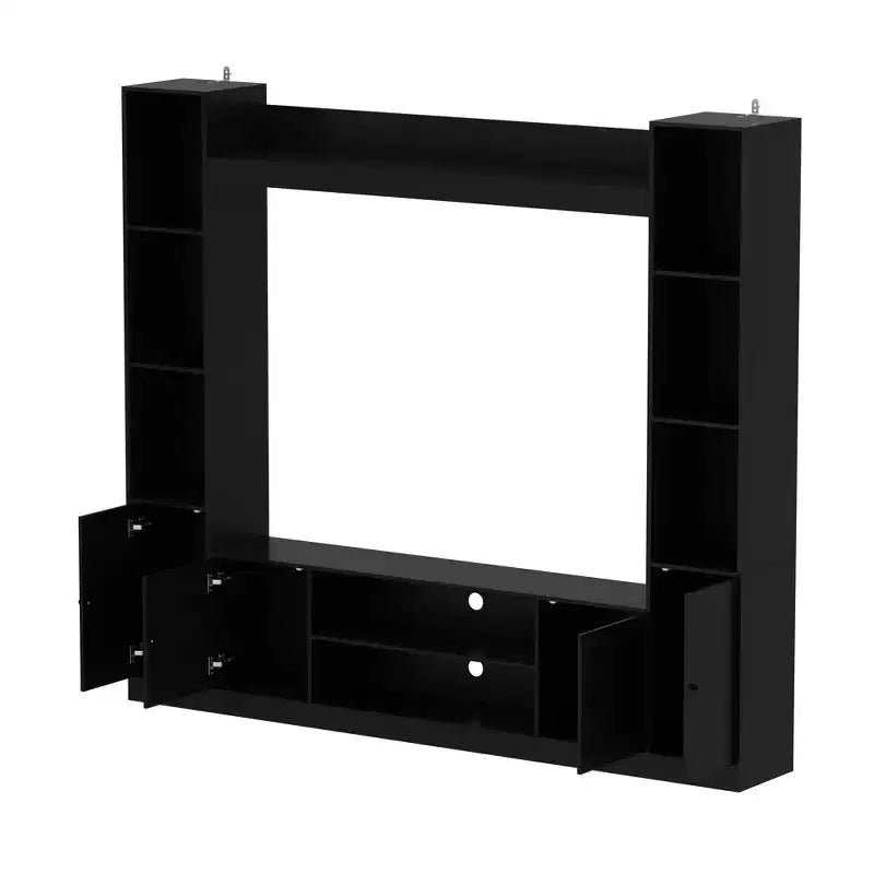 Mobile TV - Nero/Bianco, Stile Moderno, Adatto per TV fino a 56"