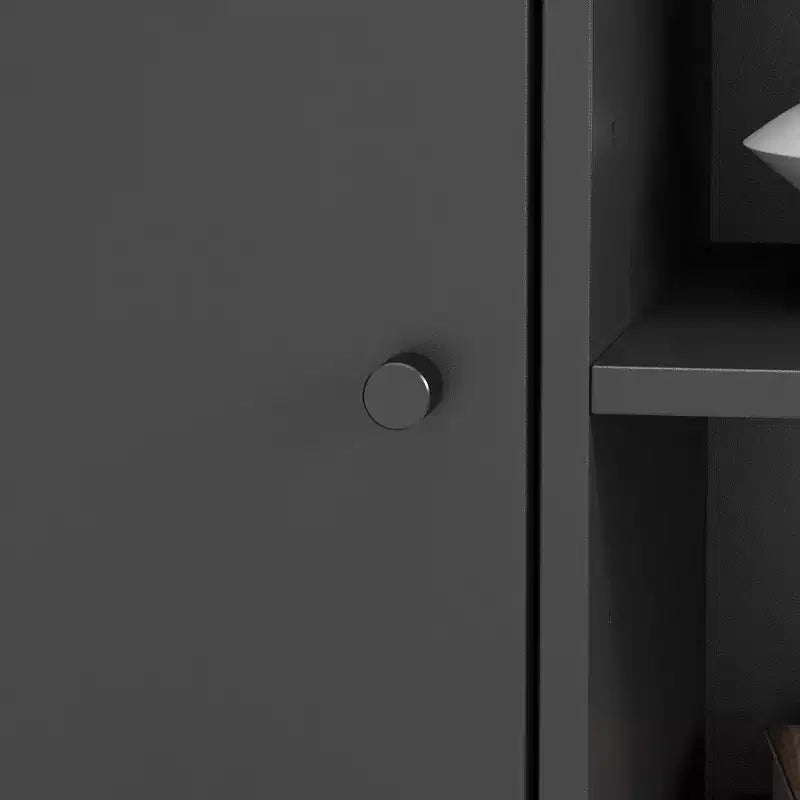 Mobile TV - Nero/Bianco, Stile Moderno, Adatto per TV fino a 56"