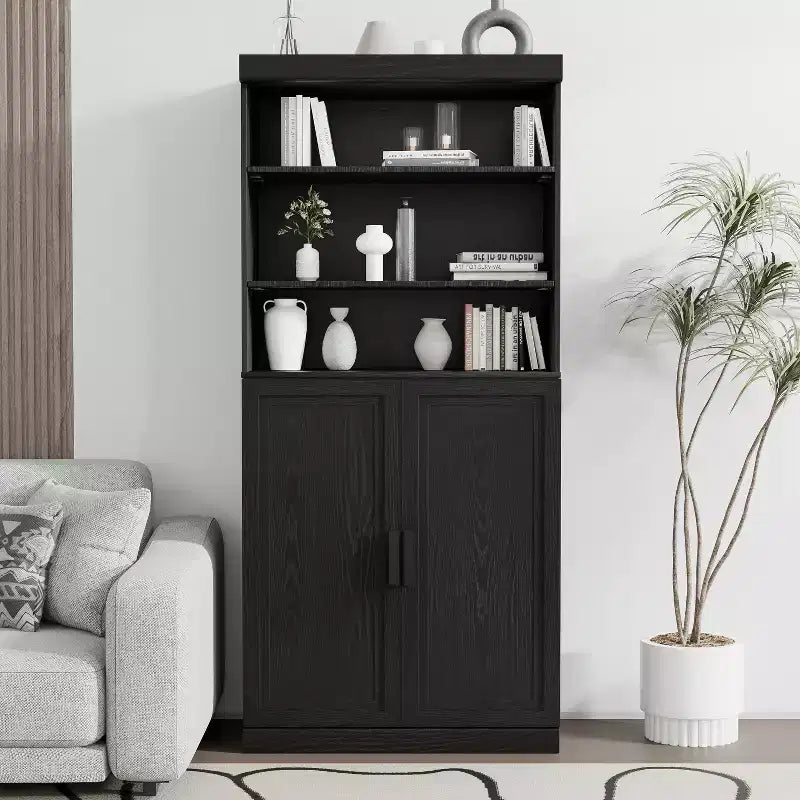 PexFix Wood Accent Cabinet with Adjustable Shelves
