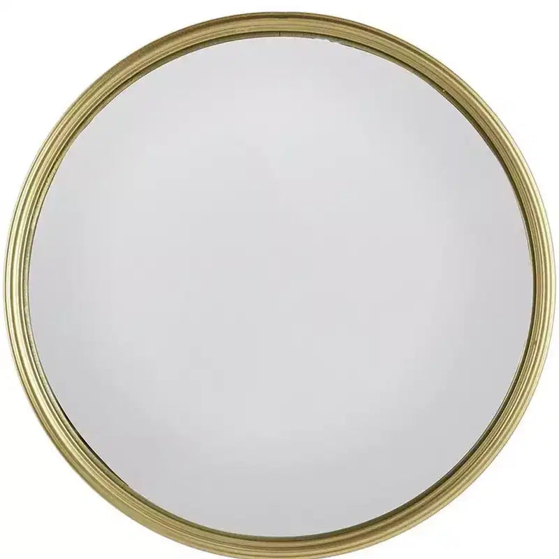 Specchio da parete rotondo oro - Montaggio singolo