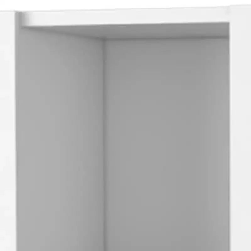 Credenza da cucina a 4 ante bianca con cassetto e ripiani regolabili