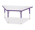 Jonti-Craft Berries Elementary Height Prism Edge Trapezoid Table 30 x 60 in Purple