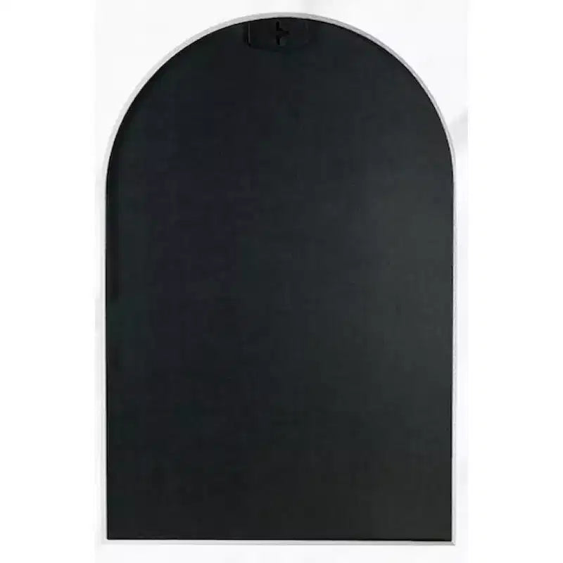 Specchio da parete ad arco Silver, cornice in alluminio, singolo, da parete