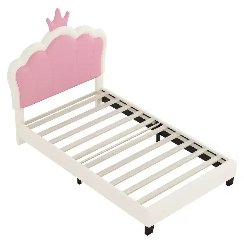Struttura letto singolo principessa rosa per 1 persona