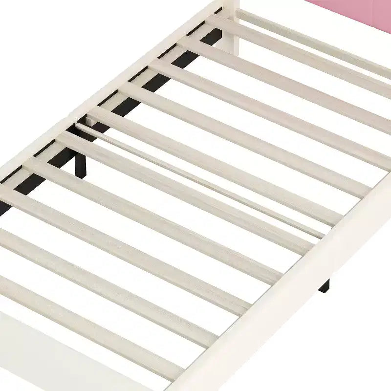 Struttura letto singolo principessa rosa per 1 persona