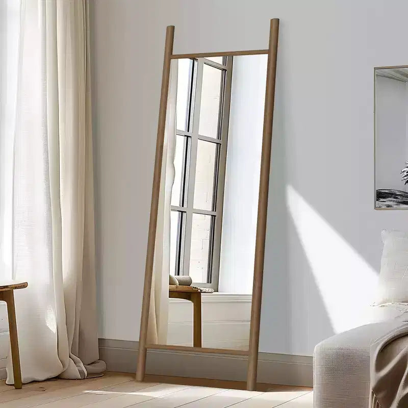 Specchio intero a figura intera con cornice in legno nero/marrone – Singola persona – 64×21 / 71×31 in