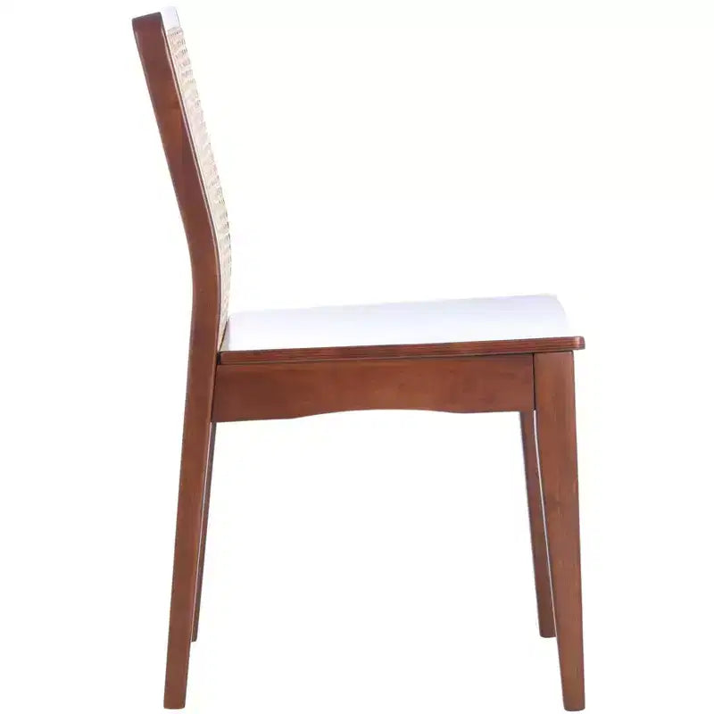 Sedie da pranzo in rattan intrecciato, set da 2 - Nero / Marrone scuro / Naturale / Bianco