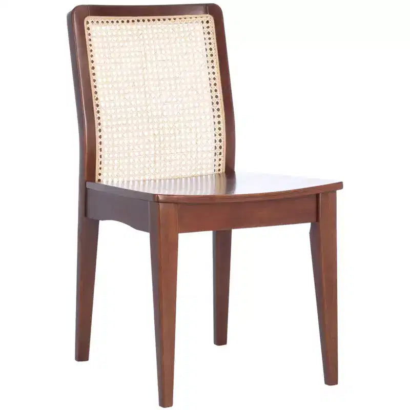 Sedie da pranzo in rattan intrecciato, set da 2 - Nero / Marrone scuro / Naturale / Bianco