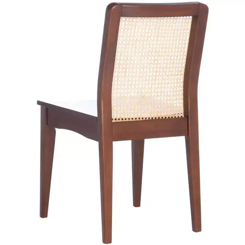 Sedie da pranzo in rattan intrecciato, set da 2 - Nero / Marrone scuro / Naturale / Bianco