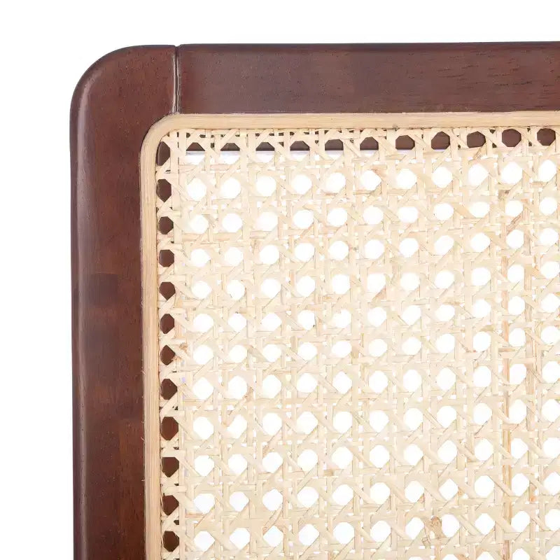 Sedie da pranzo in rattan intrecciato, set da 2 - Nero / Marrone scuro / Naturale / Bianco