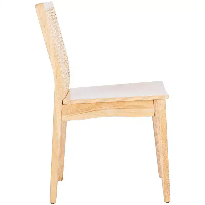 Sedie da pranzo in rattan intrecciato, set da 2 - Nero / Marrone scuro / Naturale / Bianco