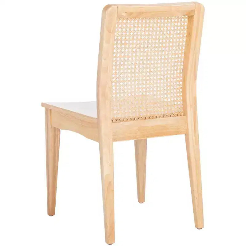 Sedie da pranzo in rattan intrecciato, set da 2 - Nero / Marrone scuro / Naturale / Bianco