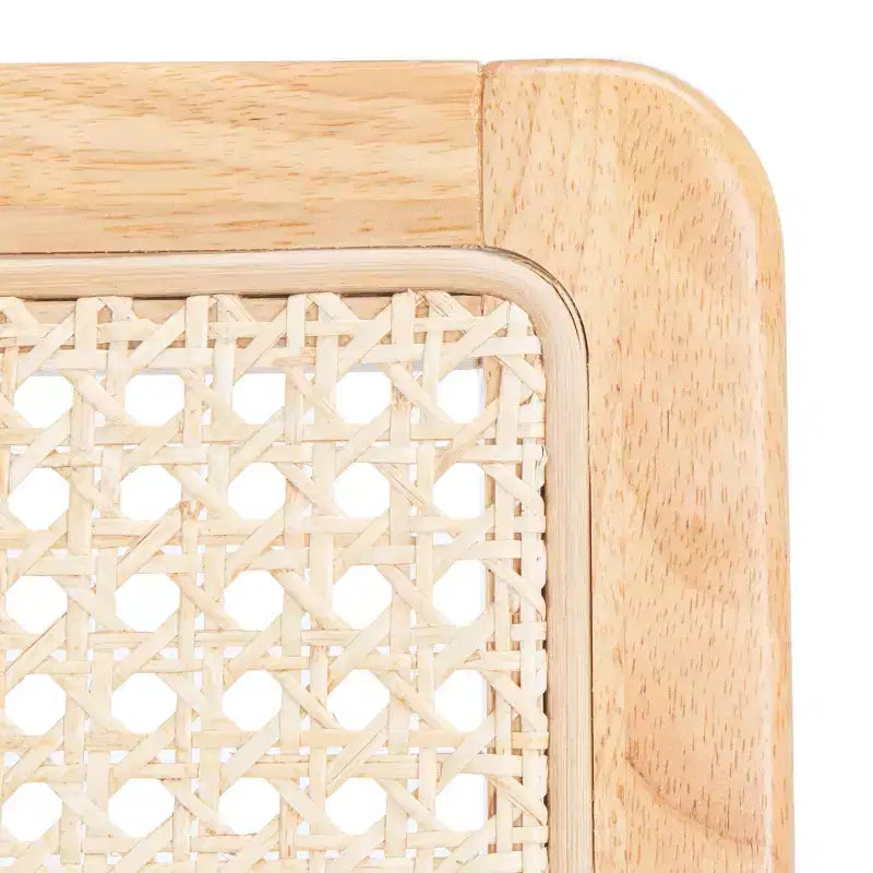 Sedie da pranzo in rattan intrecciato, set da 2 - Nero / Marrone scuro / Naturale / Bianco