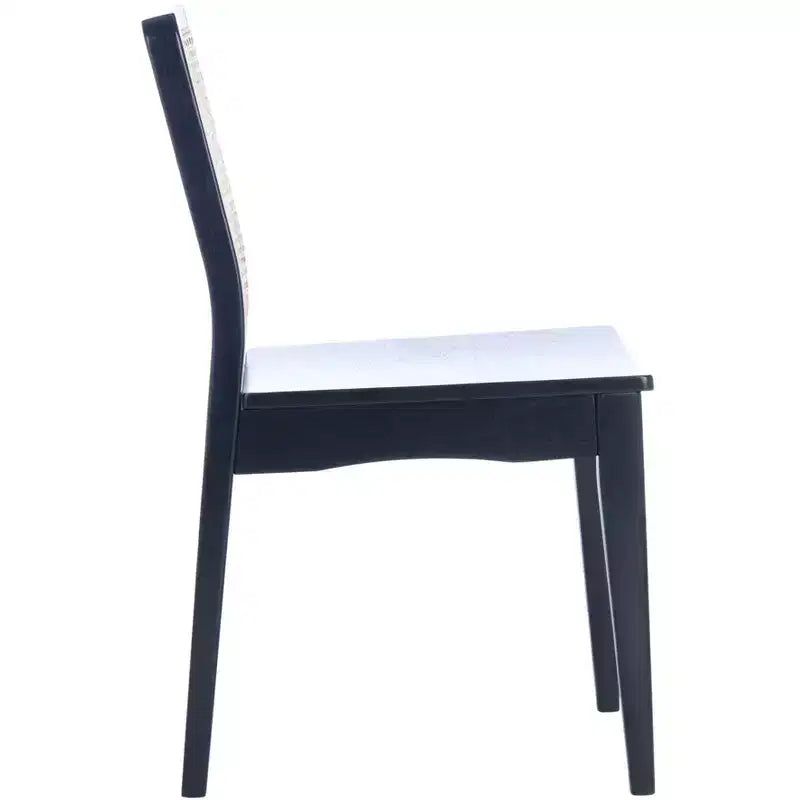 Sedie da pranzo in rattan intrecciato, set da 2 - Nero / Marrone scuro / Naturale / Bianco