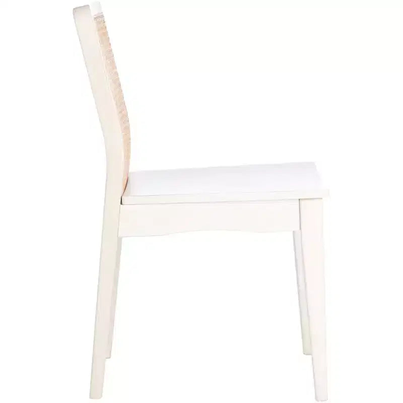 Sedie da pranzo in rattan intrecciato, set da 2 - Nero / Marrone scuro / Naturale / Bianco