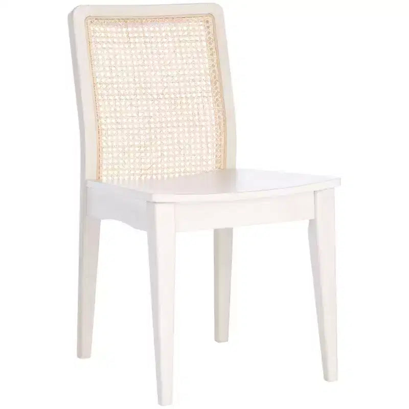 Sedie da pranzo in rattan intrecciato, set da 2 - Nero / Marrone scuro / Naturale / Bianco