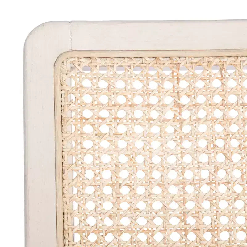Sedie da pranzo in rattan intrecciato, set da 2 - Nero / Marrone scuro / Naturale / Bianco