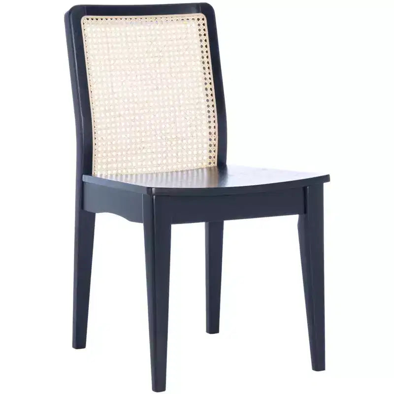 Sedie da pranzo in rattan intrecciato, set da 2 - Nero / Marrone scuro / Naturale / Bianco