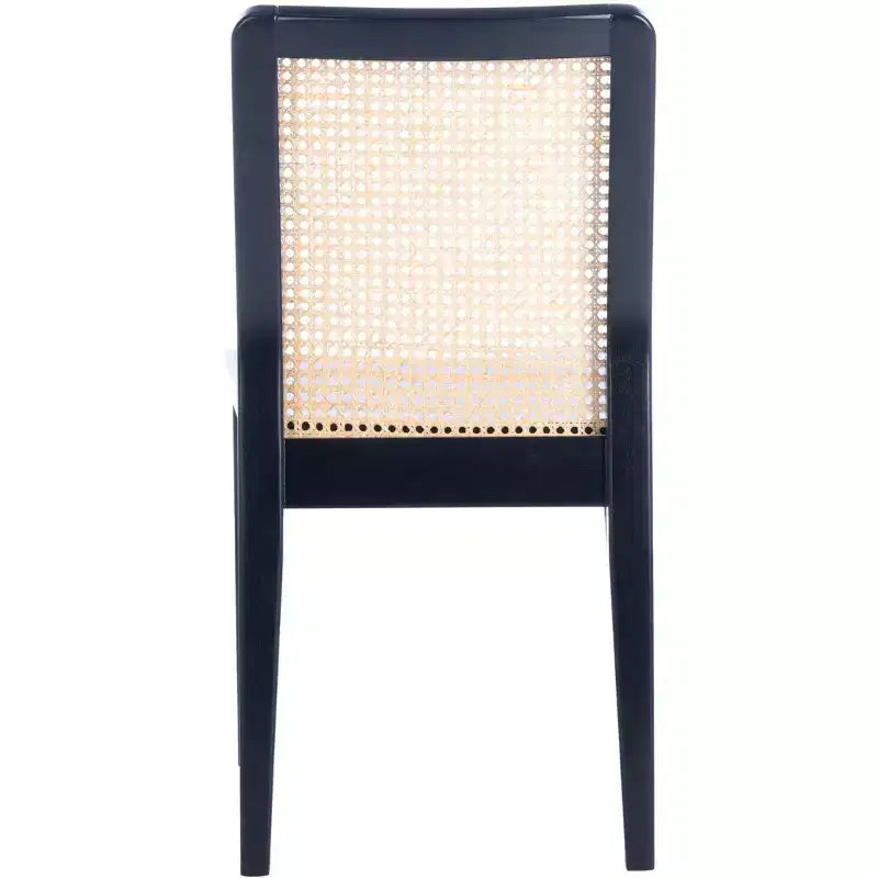 Sedie da pranzo in rattan intrecciato, set da 2 - Nero / Marrone scuro / Naturale / Bianco