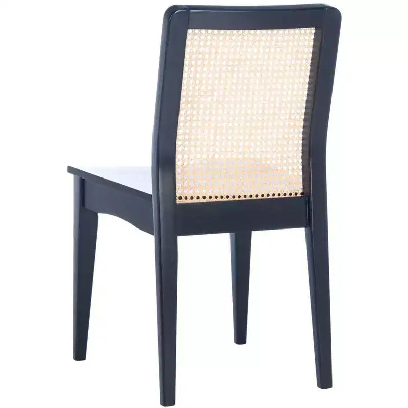 Sedie da pranzo in rattan intrecciato, set da 2 - Nero / Marrone scuro / Naturale / Bianco