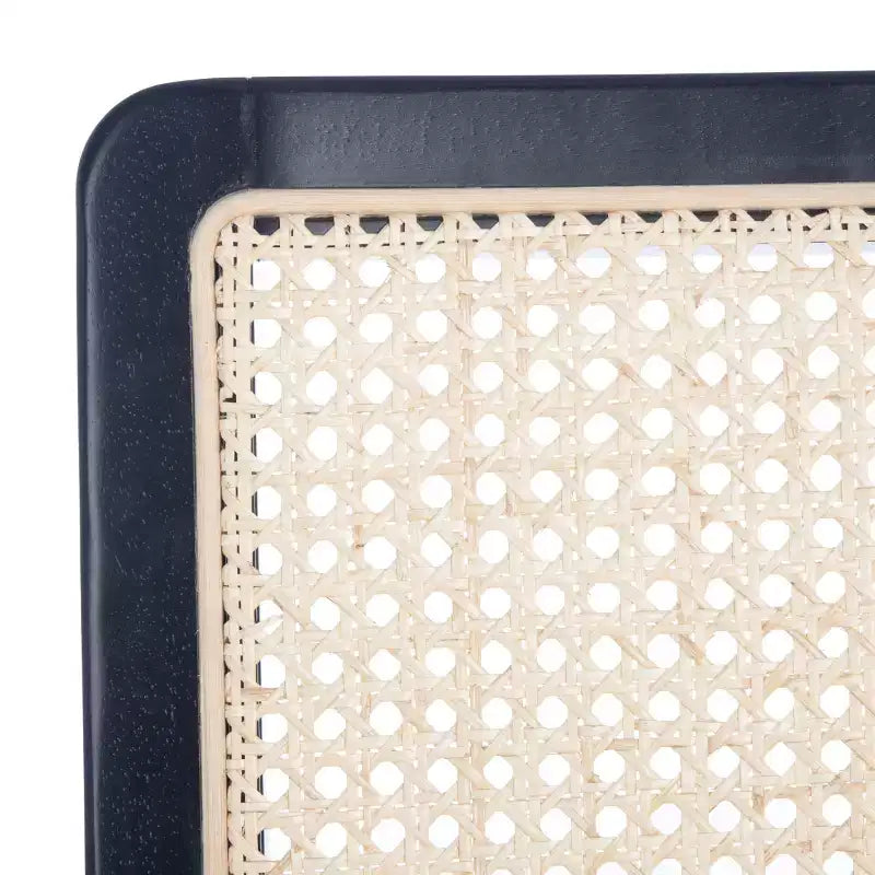 Sedie da pranzo in rattan intrecciato, set da 2 - Nero / Marrone scuro / Naturale / Bianco