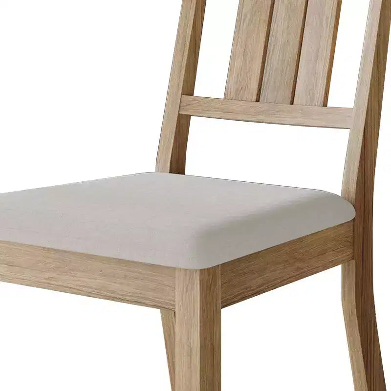 Sedie da pranzo imbottite in legno, set da 2 – Nero / Marrone / Grigio / Naturale / Bianco