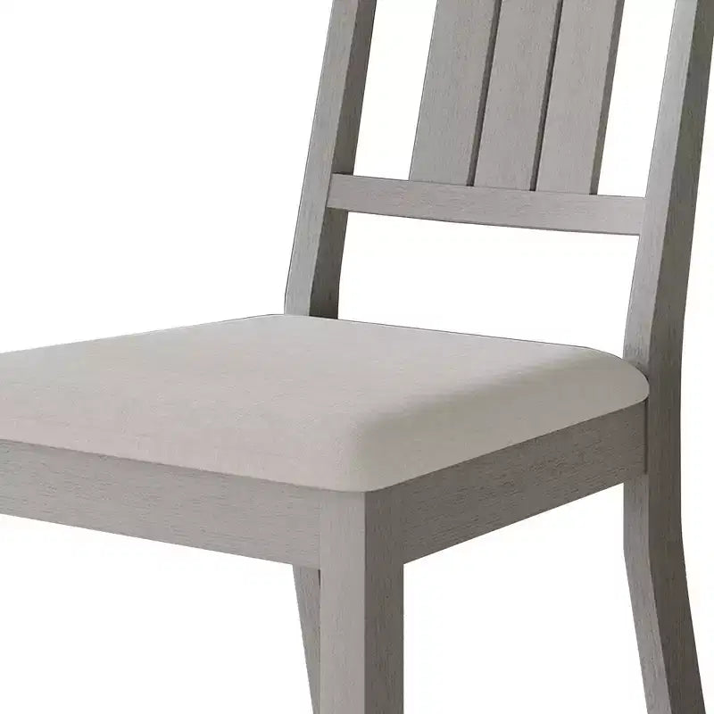 Sedie da pranzo imbottite in legno, set da 2 – Nero / Marrone / Grigio / Naturale / Bianco