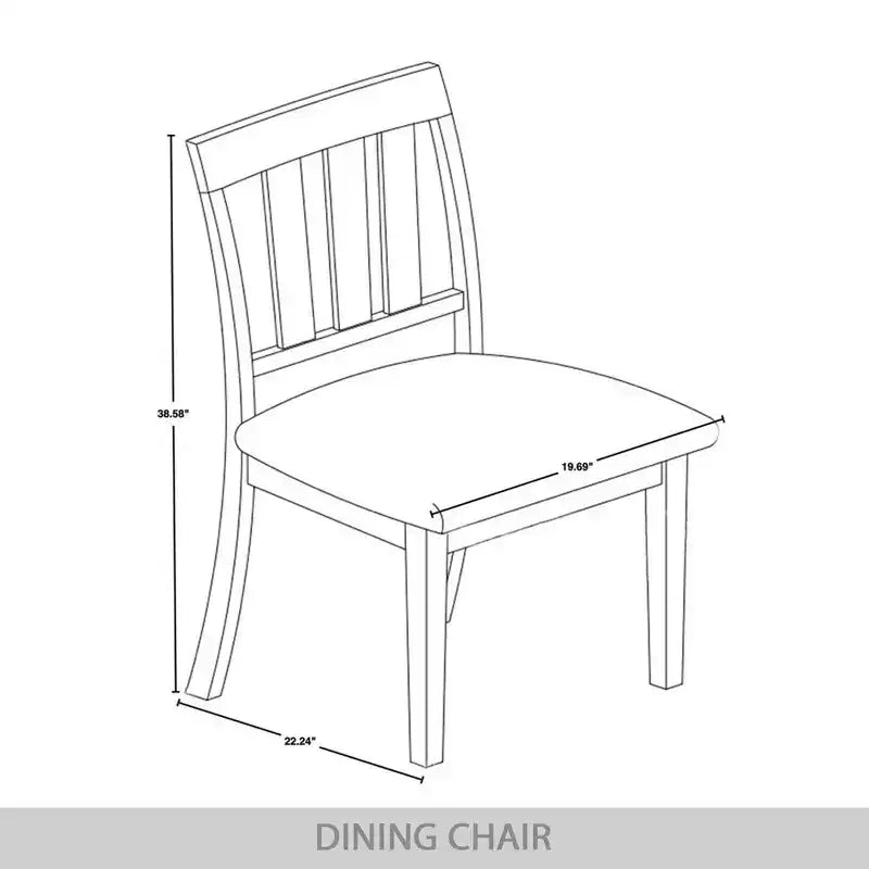 Sedie da pranzo imbottite in legno, set da 2 – Nero / Marrone / Grigio / Naturale / Bianco