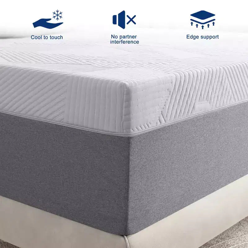 Materasso in memory foam bianco, 25 cm - Rigido, 1-2 persone