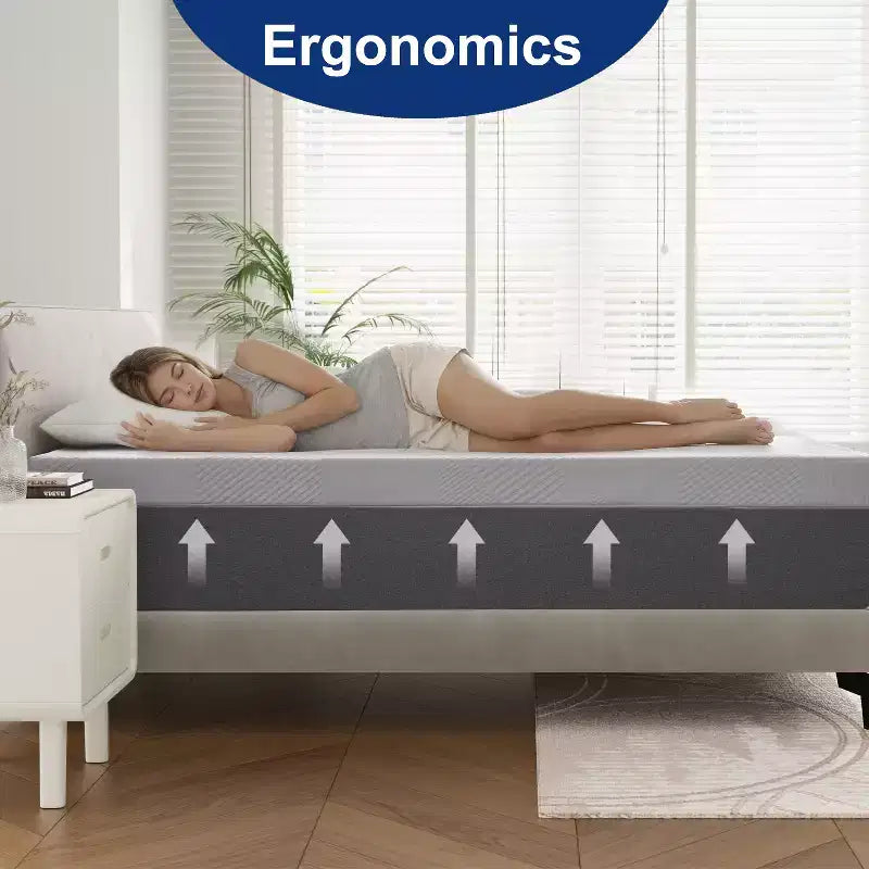 Materasso in memory foam bianco, 25 cm - Rigido, 1-2 persone
