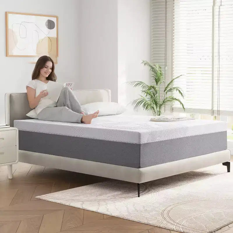 Materasso in memory foam bianco, 25 cm - Rigido, 1-2 persone