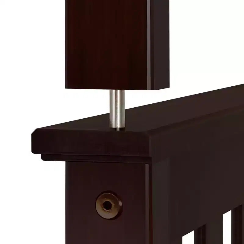 Letto a castello singolo su singolo con letto estraibile, legno massello, 3 posti letto – Blu / Espresso / Naturale / Pecan / Noce / Bianco